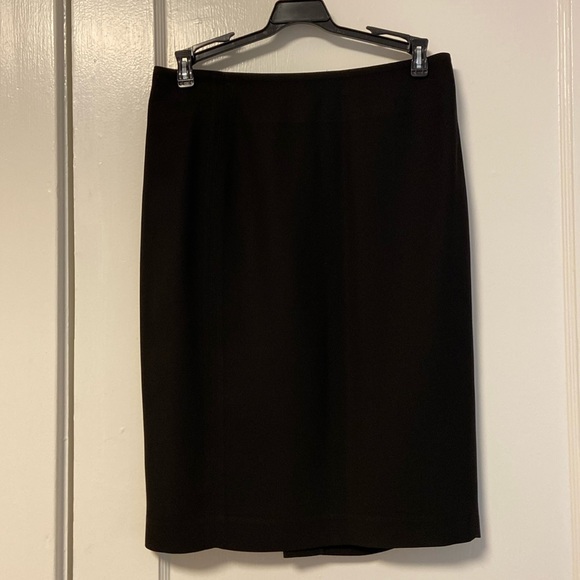Sandra Angelozzi Crepe Pencil Skirt - Black - Size 34 - Picture 1 of 3